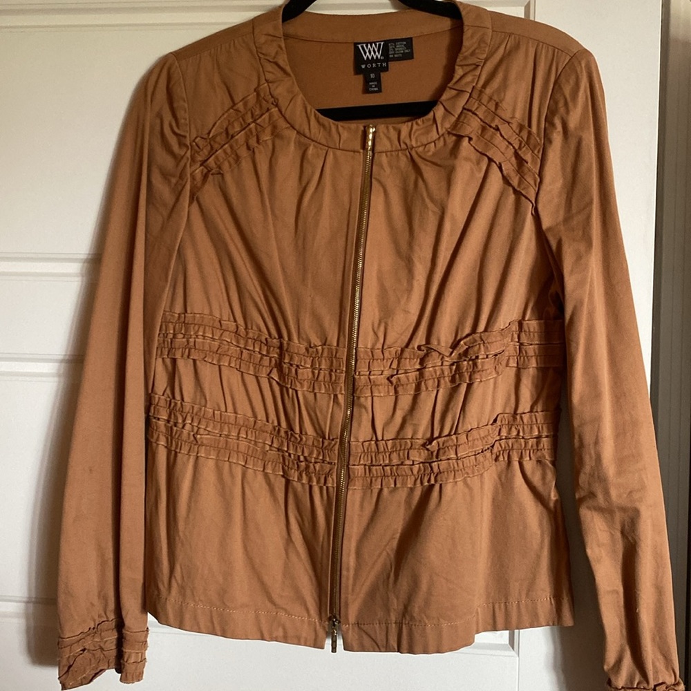 WORTH tan jacket - Picture 3 of 5